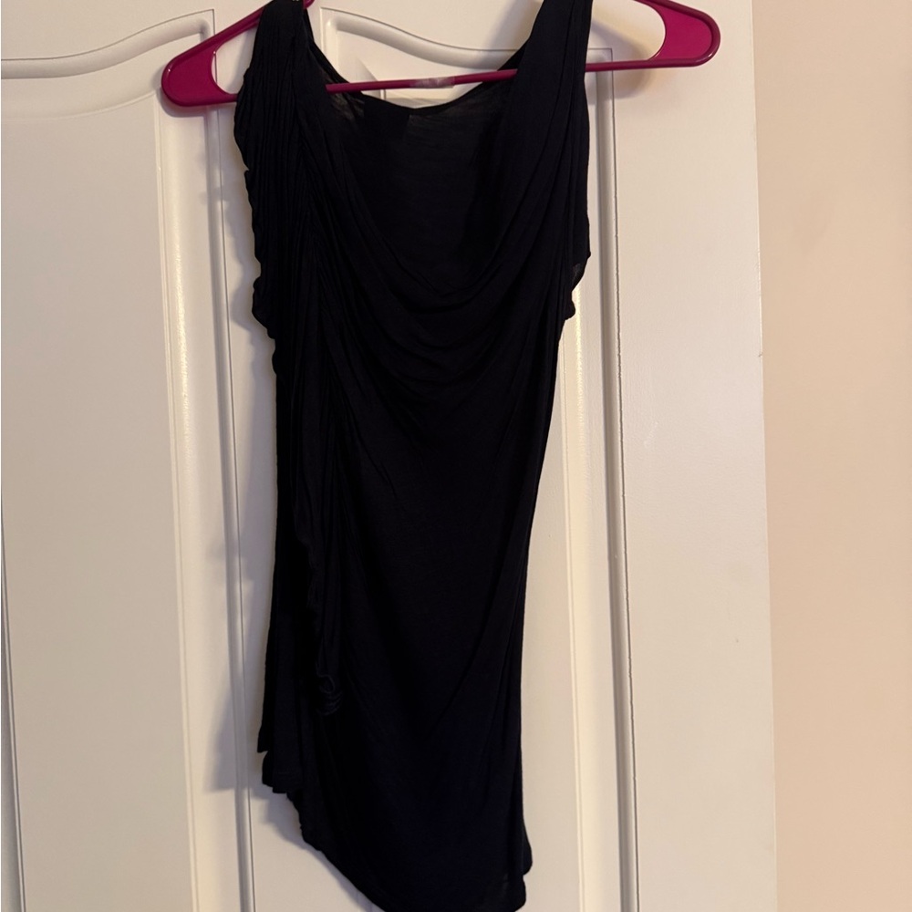 Elegant Black Drape Top
